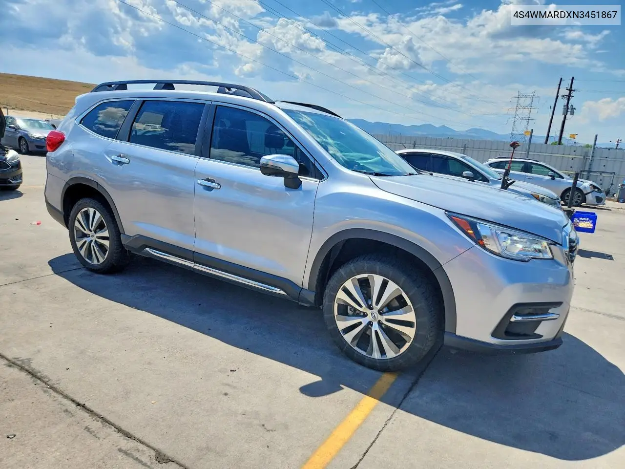 2022 Subaru Ascent Touring VIN: 4S4WMARDXN3451867 Lot: 60808356