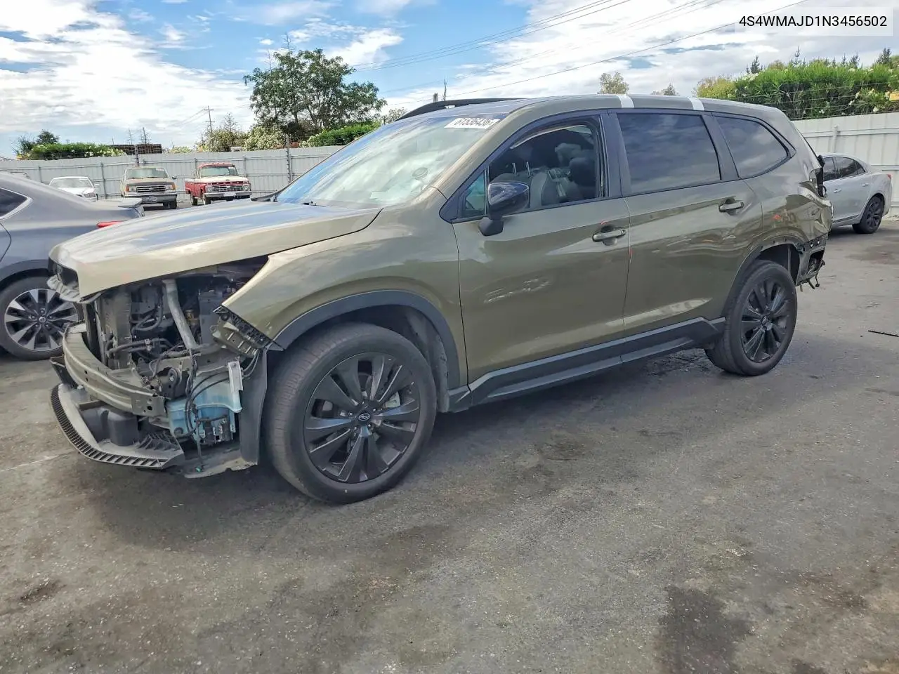 2022 Subaru Ascent Onyx Edition VIN: 4S4WMAJD1N3456502 Lot: 61536436