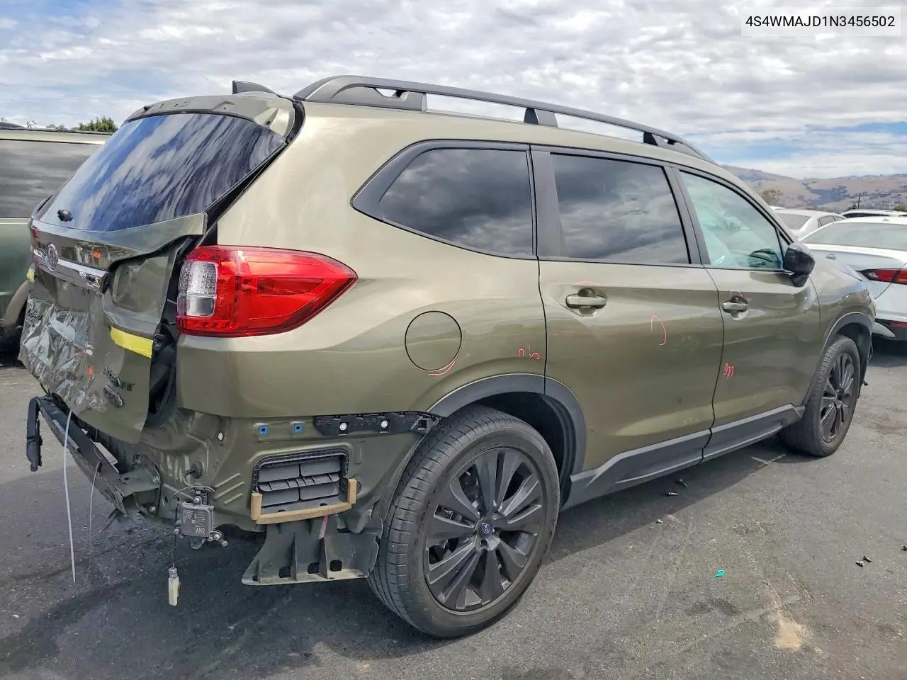 2022 Subaru Ascent Onyx Edition VIN: 4S4WMAJD1N3456502 Lot: 61536436