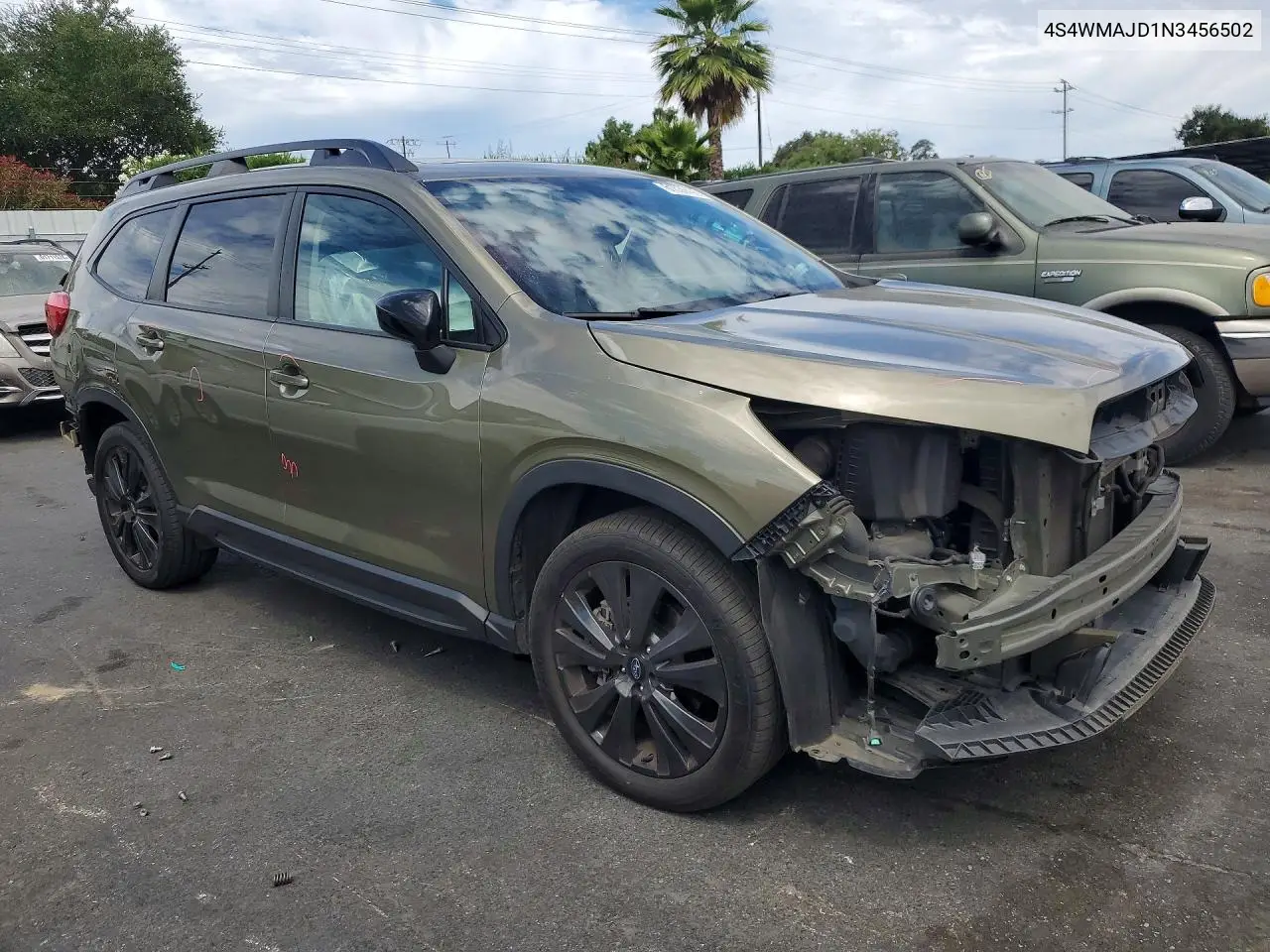 2022 Subaru Ascent Onyx Edition VIN: 4S4WMAJD1N3456502 Lot: 61536436