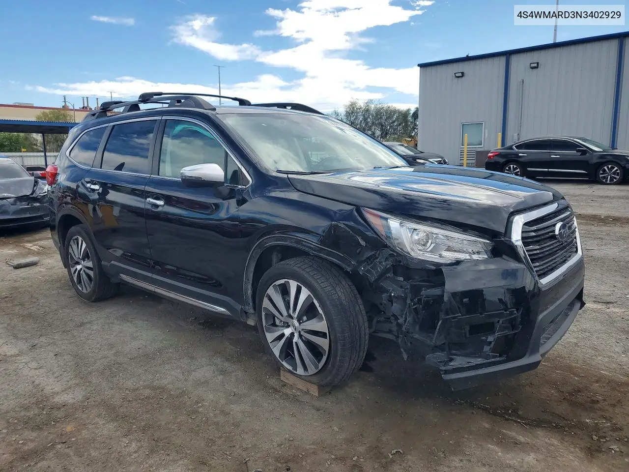 2022 Subaru Ascent Touring VIN: 4S4WMARD3N3402929 Lot: 85448705