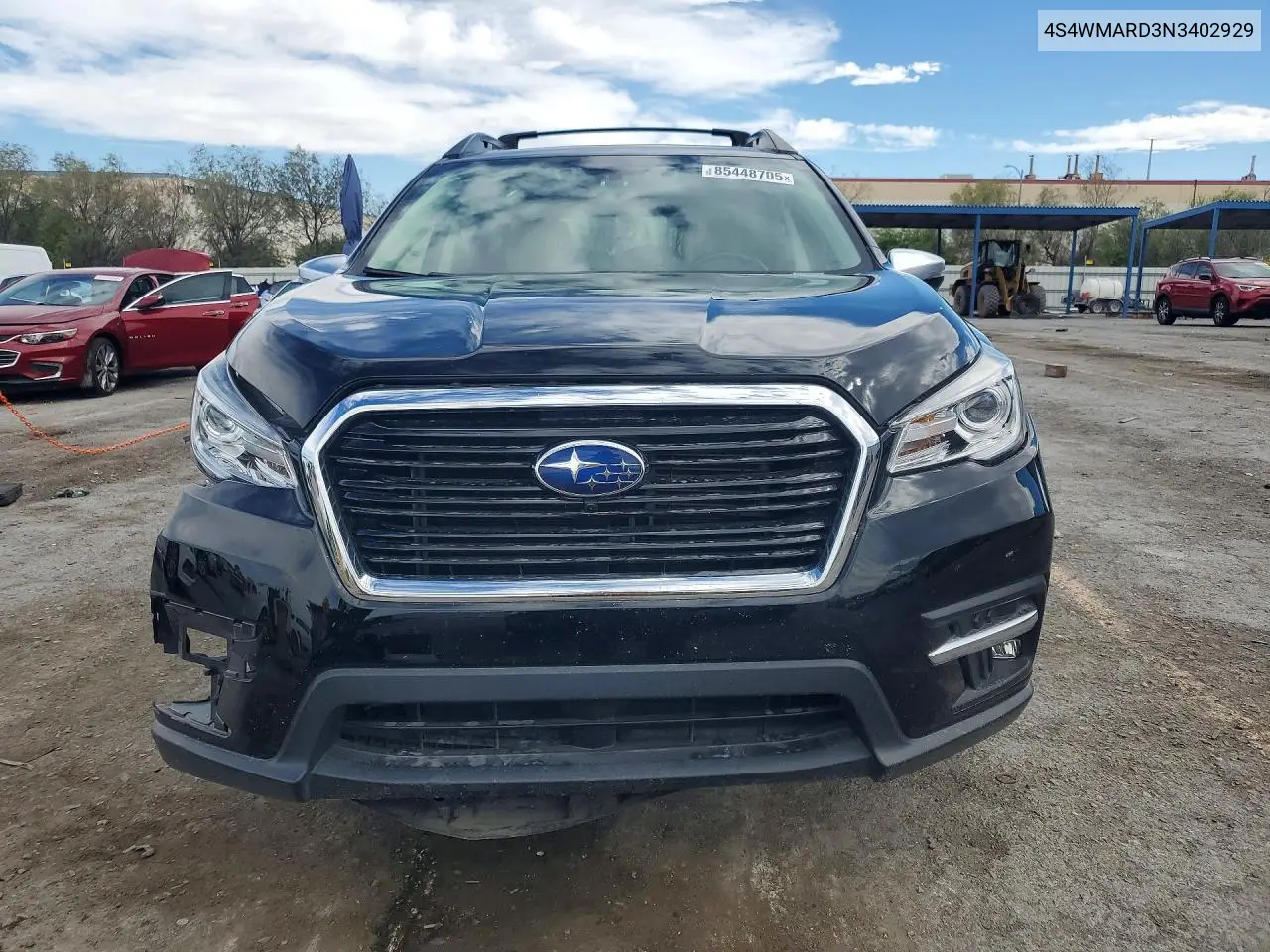 2022 Subaru Ascent Touring VIN: 4S4WMARD3N3402929 Lot: 85448705