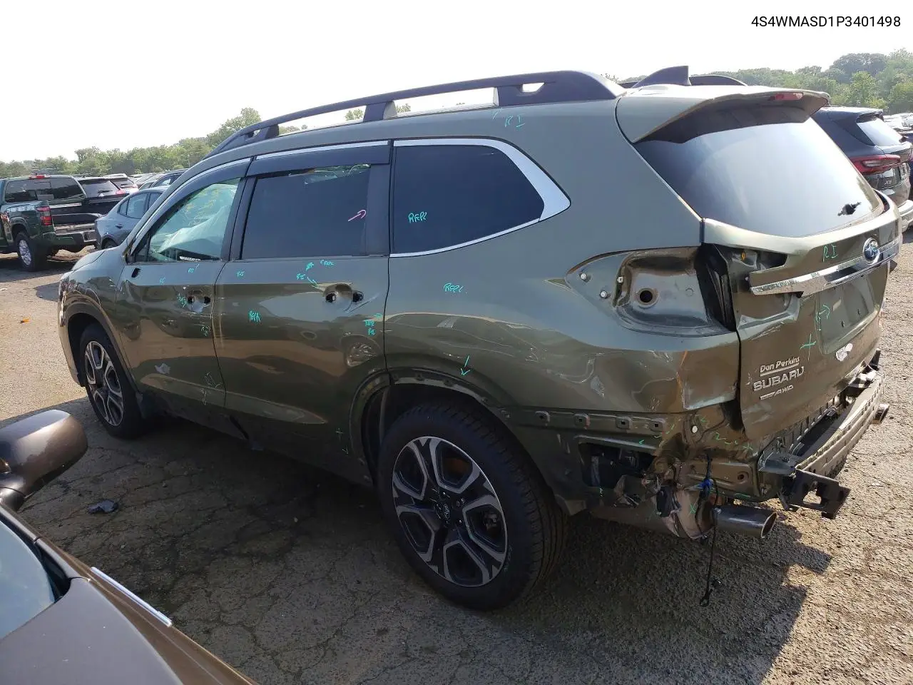 2023 Subaru Ascent Limited VIN: 4S4WMASD1P3401498 Lot: 55170086