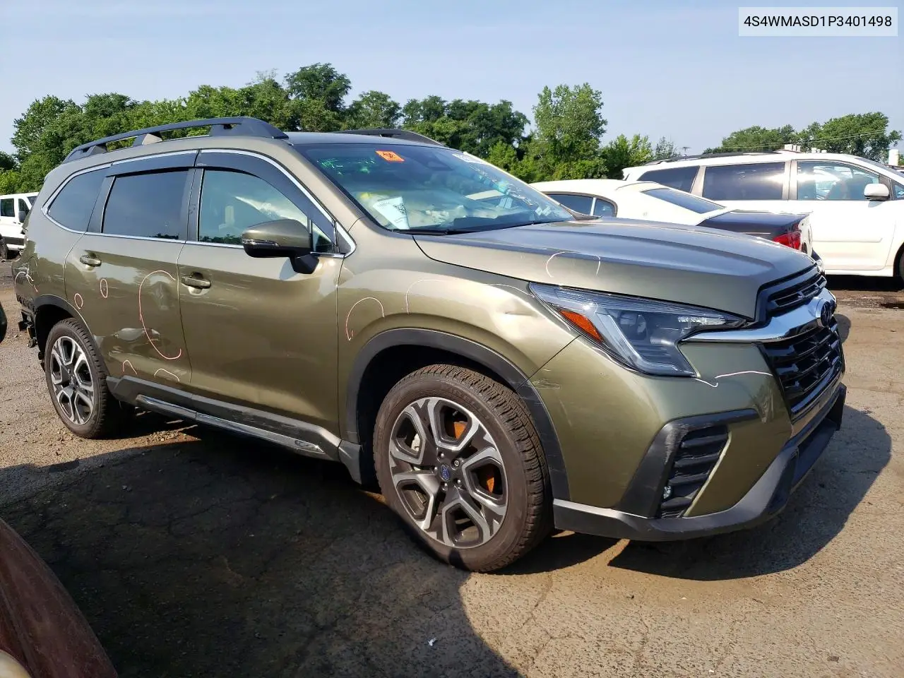 2023 Subaru Ascent Limited VIN: 4S4WMASD1P3401498 Lot: 55170086