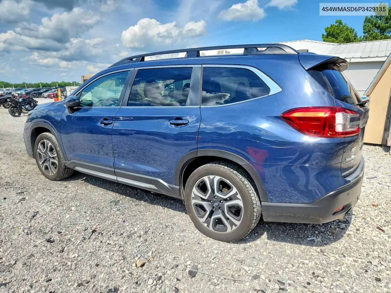 2023 Subaru Ascent Limited VIN: 4S4WMASD6P3429135 Lot: 57669656
