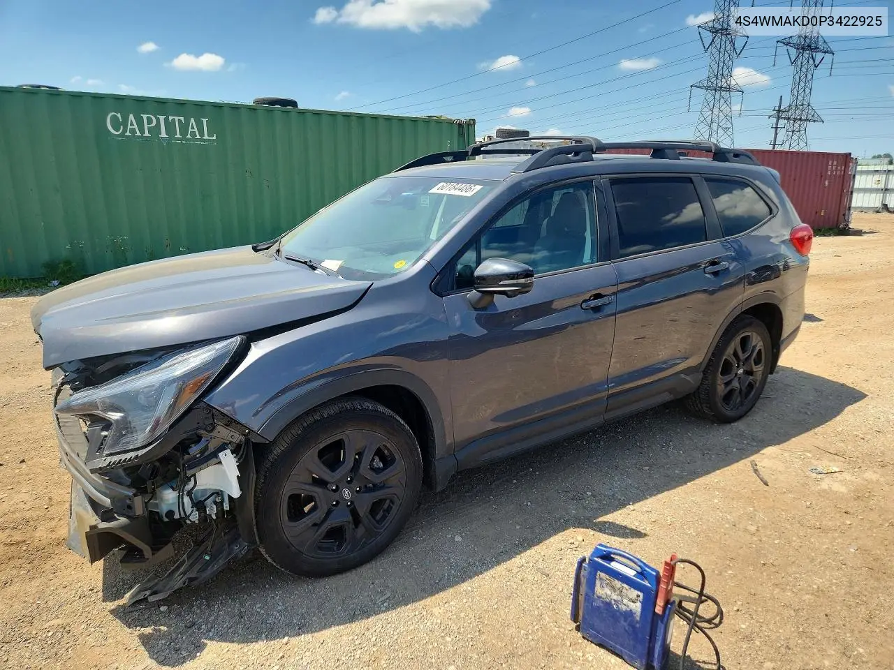 2023 Subaru Ascent Limited VIN: 4S4WMAKD0P3422925 Lot: 60184486