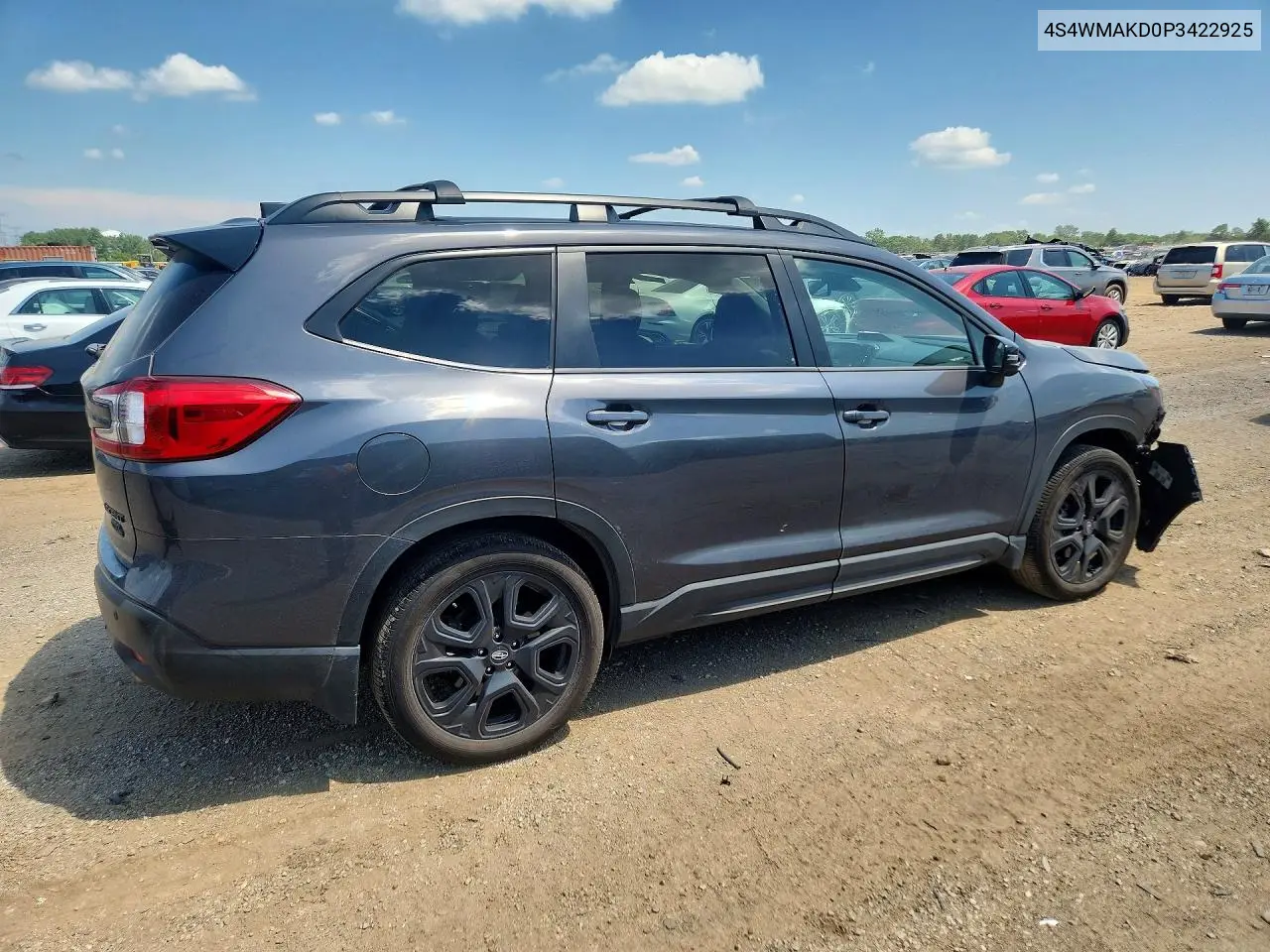 2023 Subaru Ascent Limited VIN: 4S4WMAKD0P3422925 Lot: 60184486