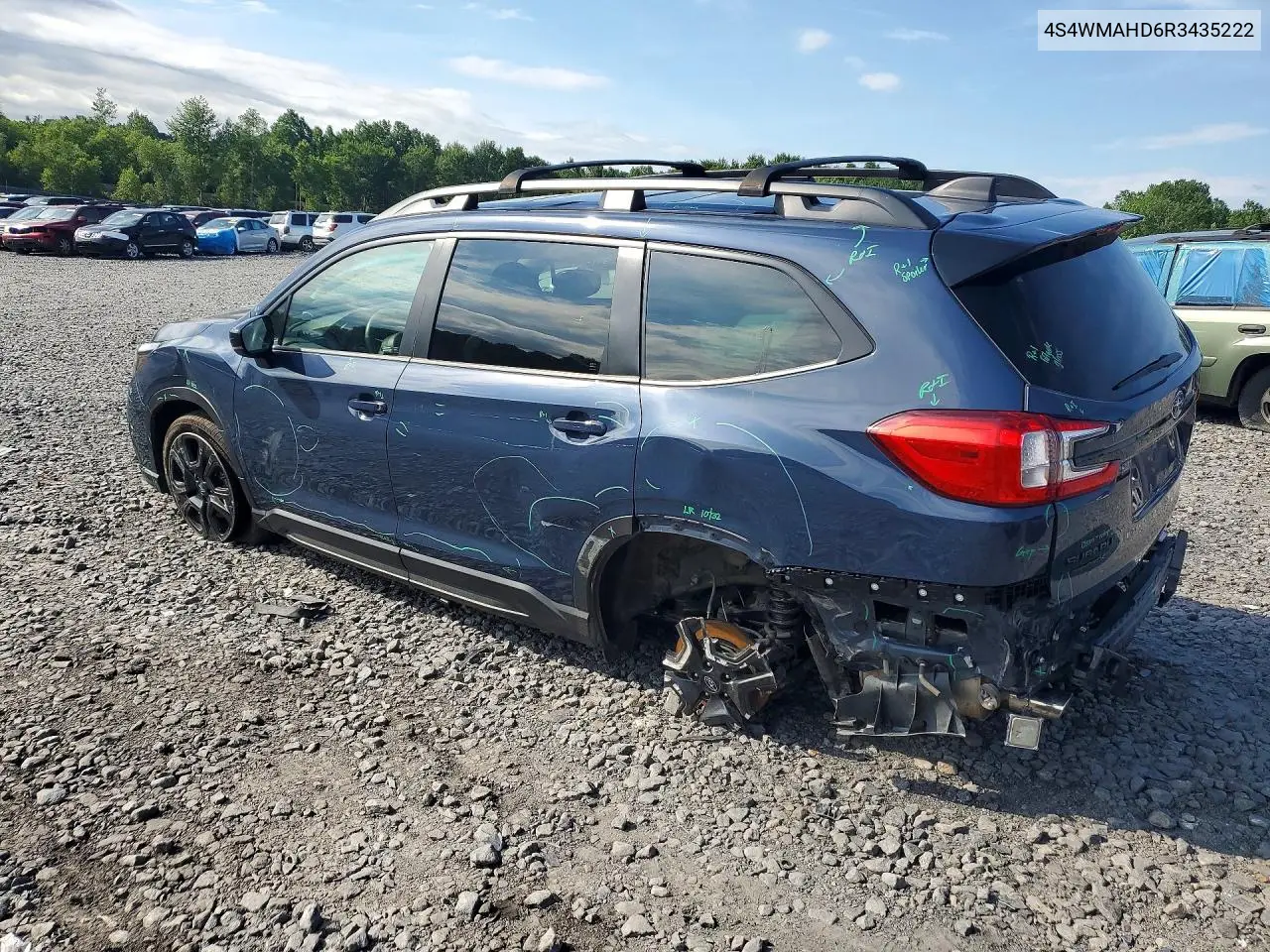 2024 Subaru Ascent Onyx Edition VIN: 4S4WMAHD6R3435222 Lot: 57315406