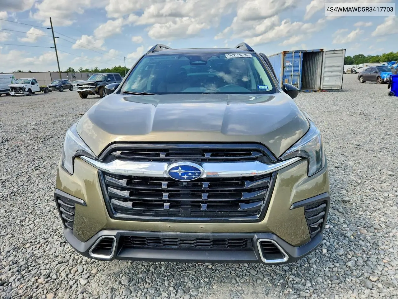 2024 Subaru Ascent Touring VIN: 4S4WMAWD5R3417703 Lot: 60223636