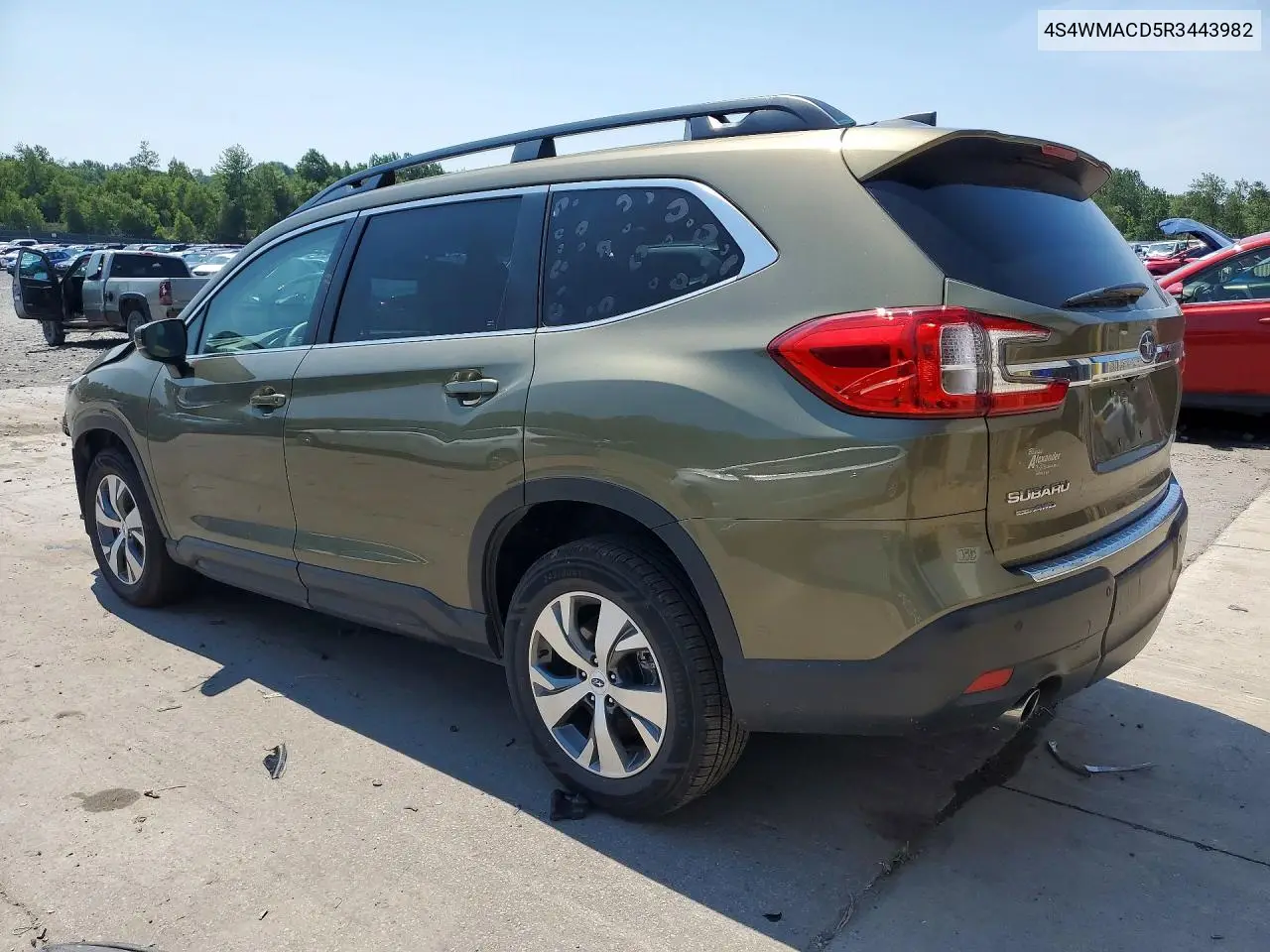 2024 Subaru Ascent Premium VIN: 4S4WMACD5R3443982 Lot: 60571466