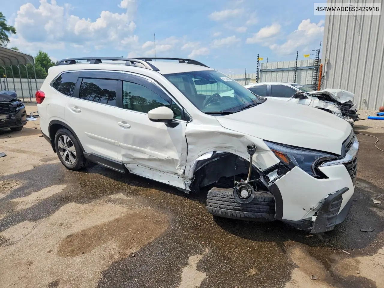 2025 Subaru Ascent Premium VIN: 4S4WMADD8S3429918 Lot: 60165496