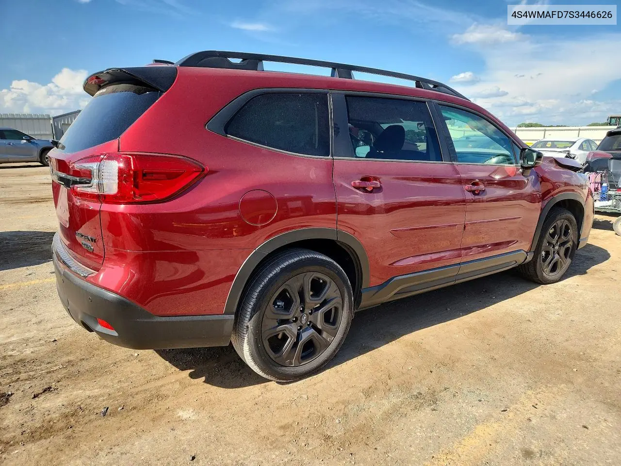 2025 Subaru Ascent Onyx Edition VIN: 4S4WMAFD7S3446626 Lot: 60720526