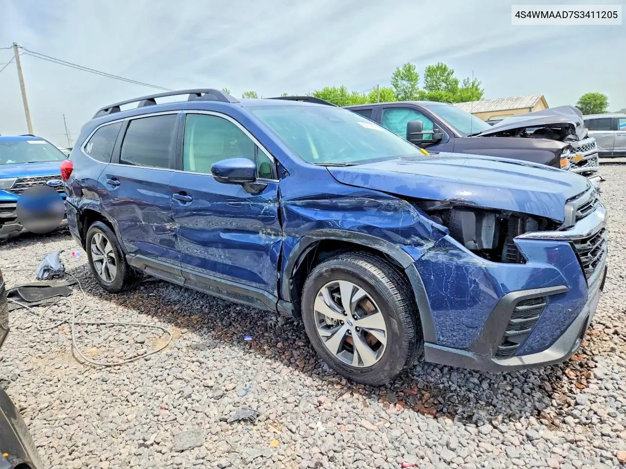 2025 Subaru Ascent Premium VIN: 4S4WMAAD7S3411205 Lot: 85618695