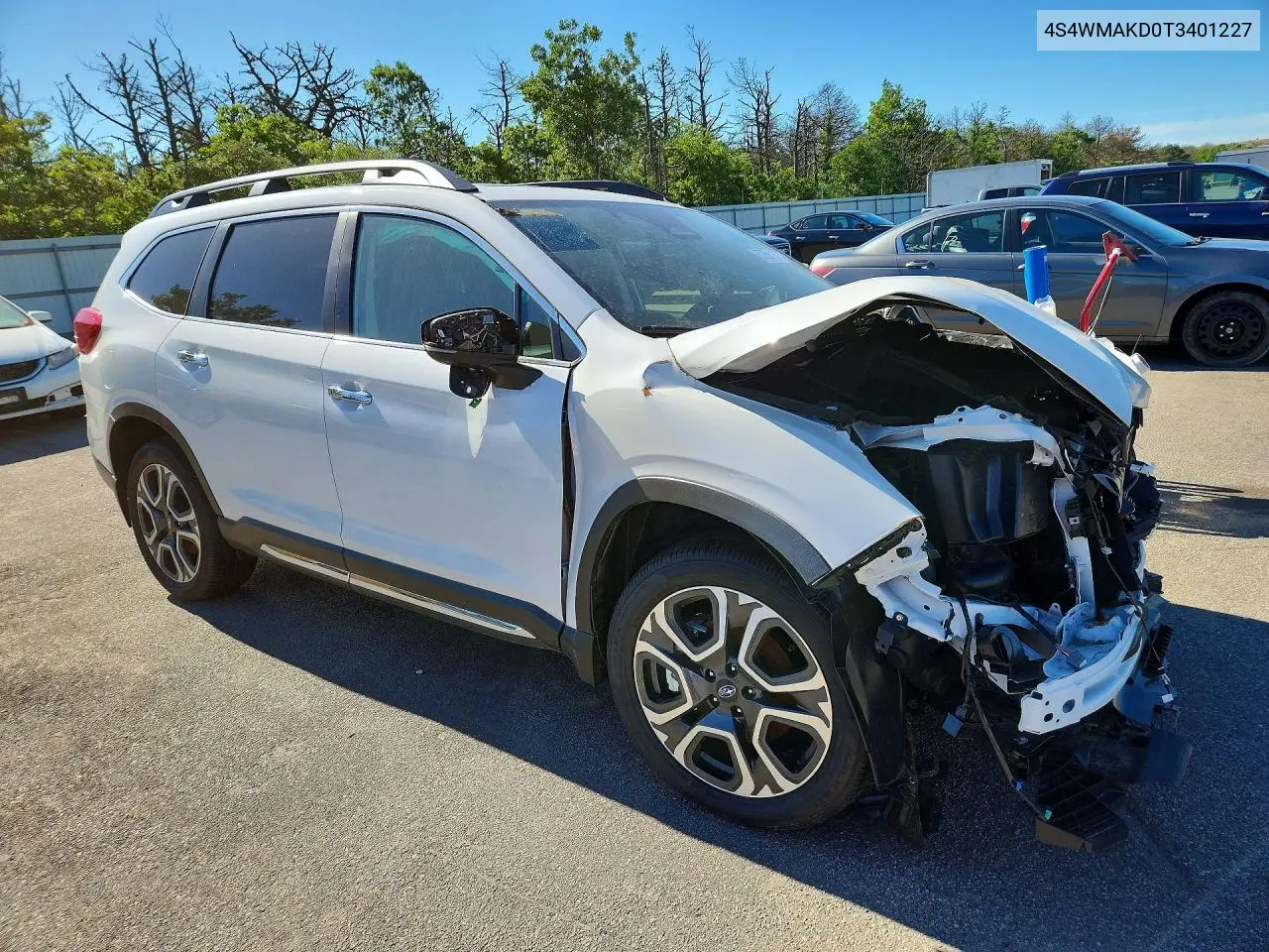 2026 Subaru Ascent Touring VIN: 4S4WMAKD0T3401227 Lot: 57356116