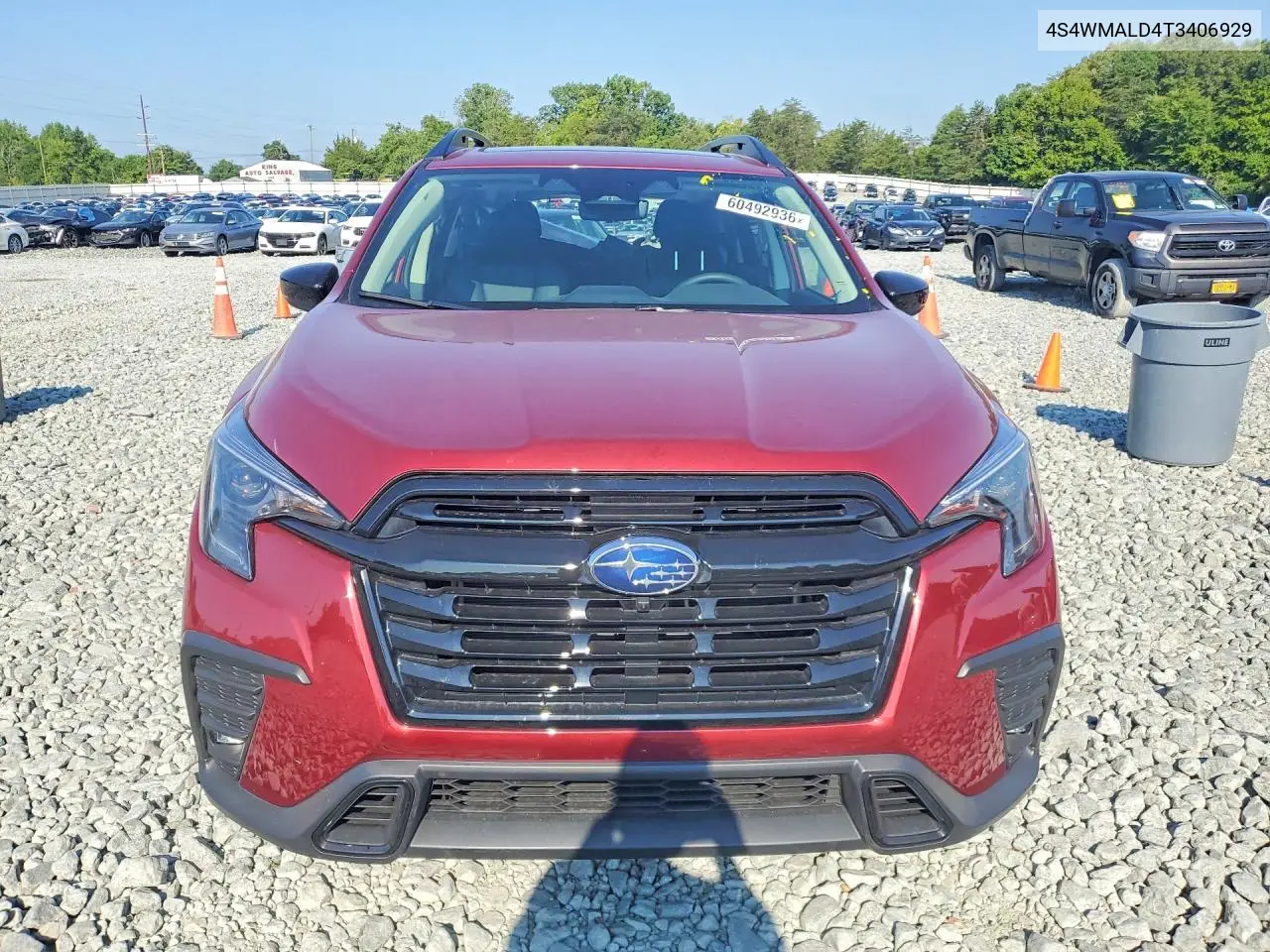 2026 Subaru Ascent Onyx Touring VIN: 4S4WMALD4T3406929 Lot: 60492936