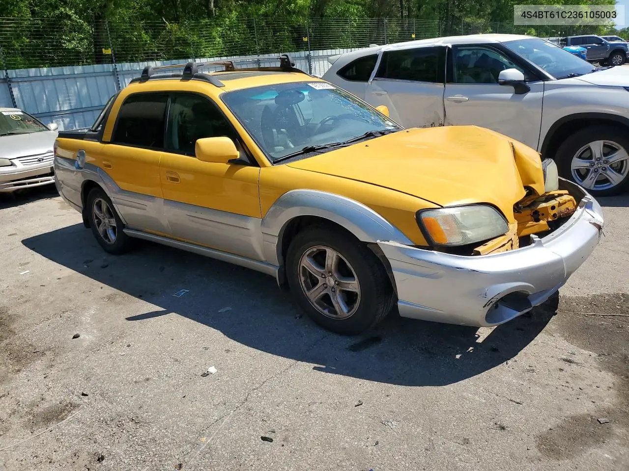 2003 Subaru Baja VIN: 4S4BT61C236105003 Lot: 49736656