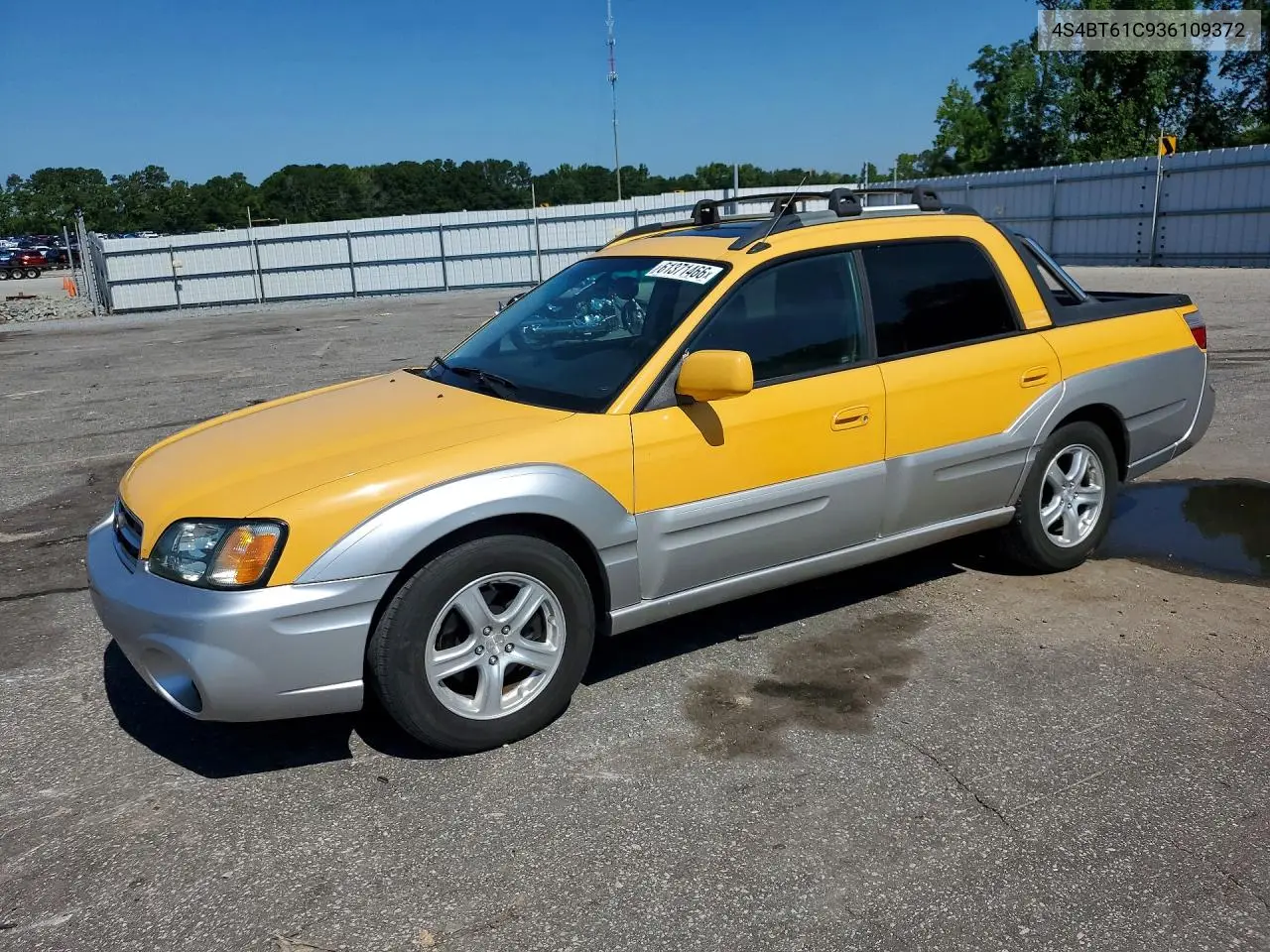 2003 Subaru Baja VIN: 4S4BT61C936109372 Lot: 61371466