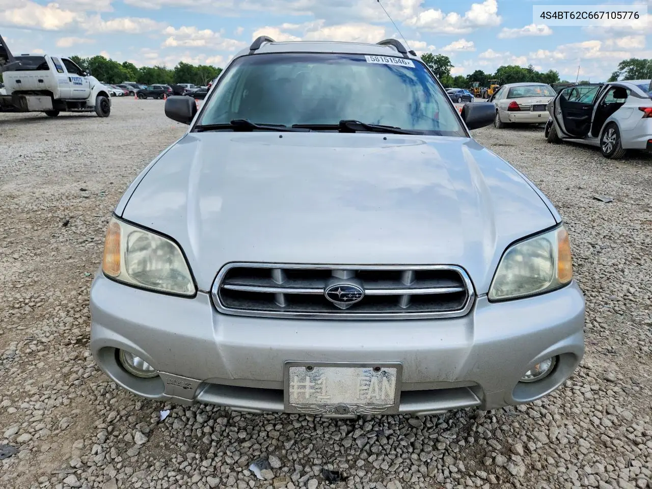 2006 Subaru Baja Sport VIN: 4S4BT62C667105776 Lot: 58151546