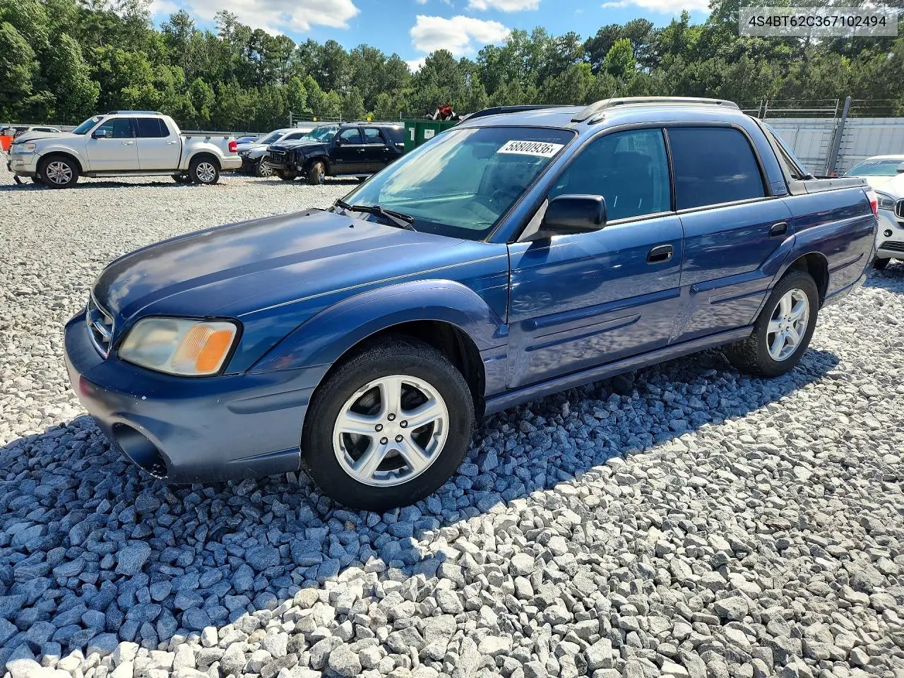 2006 Subaru Baja Sport VIN: 4S4BT62C367102494 Lot: 58800936