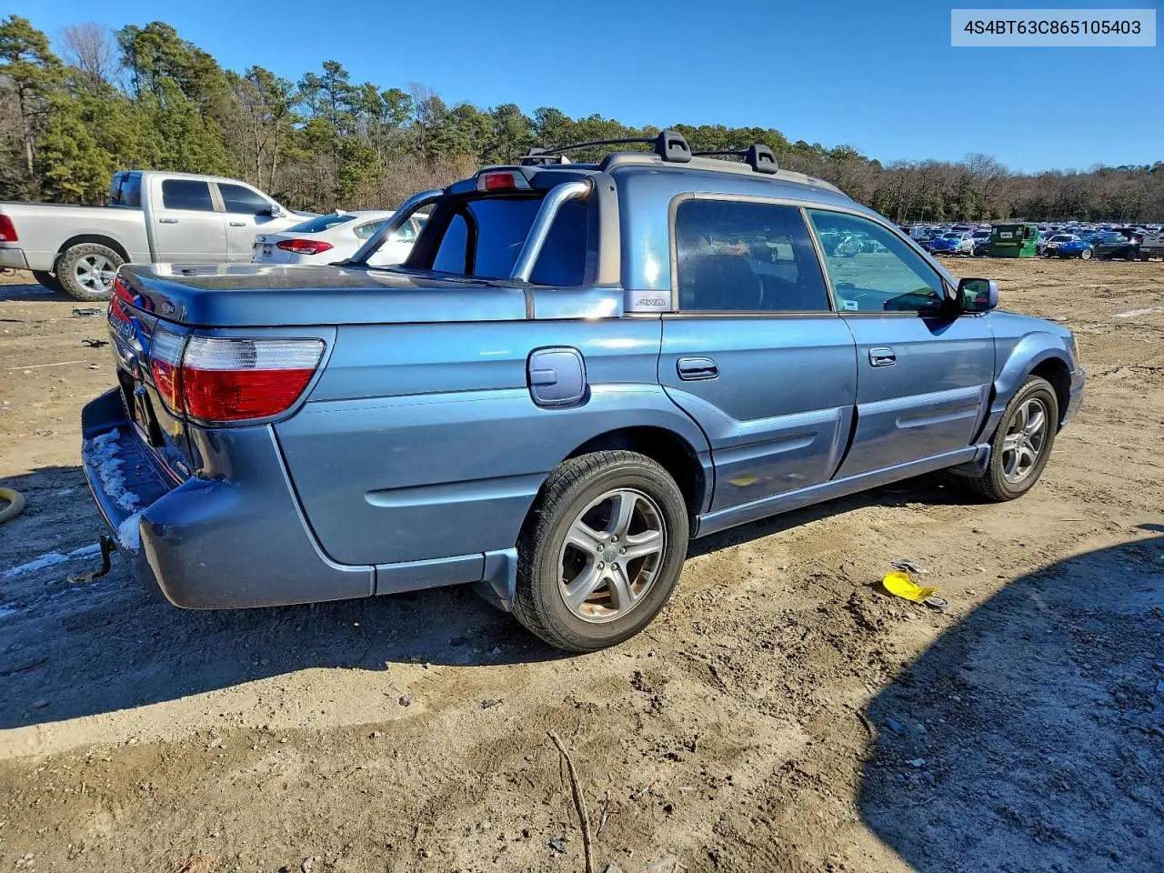 2006 Subaru Baja Turbo VIN: 4S4BT63C865105403 Lot: 73209255