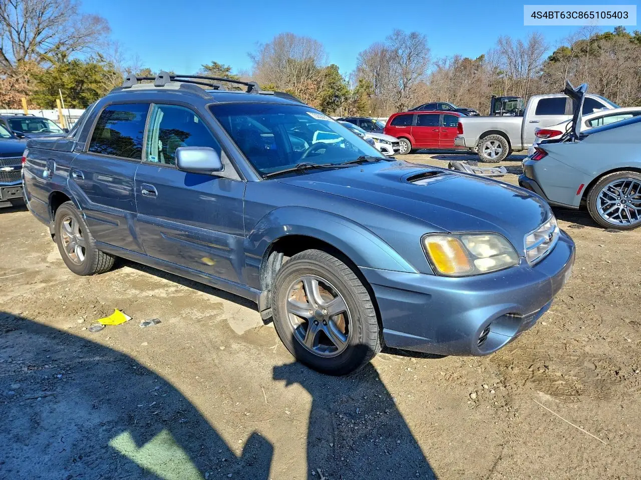 2006 Subaru Baja Turbo VIN: 4S4BT63C865105403 Lot: 73209255
