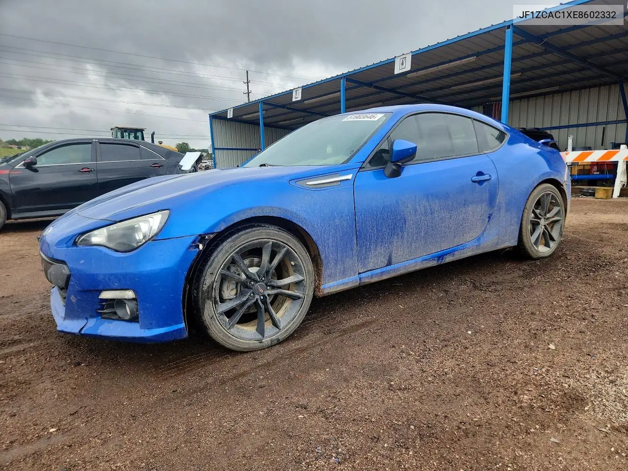 2014 Subaru Brz 2.0 Limited VIN: JF1ZCAC1XE8602332 Lot: 51903646