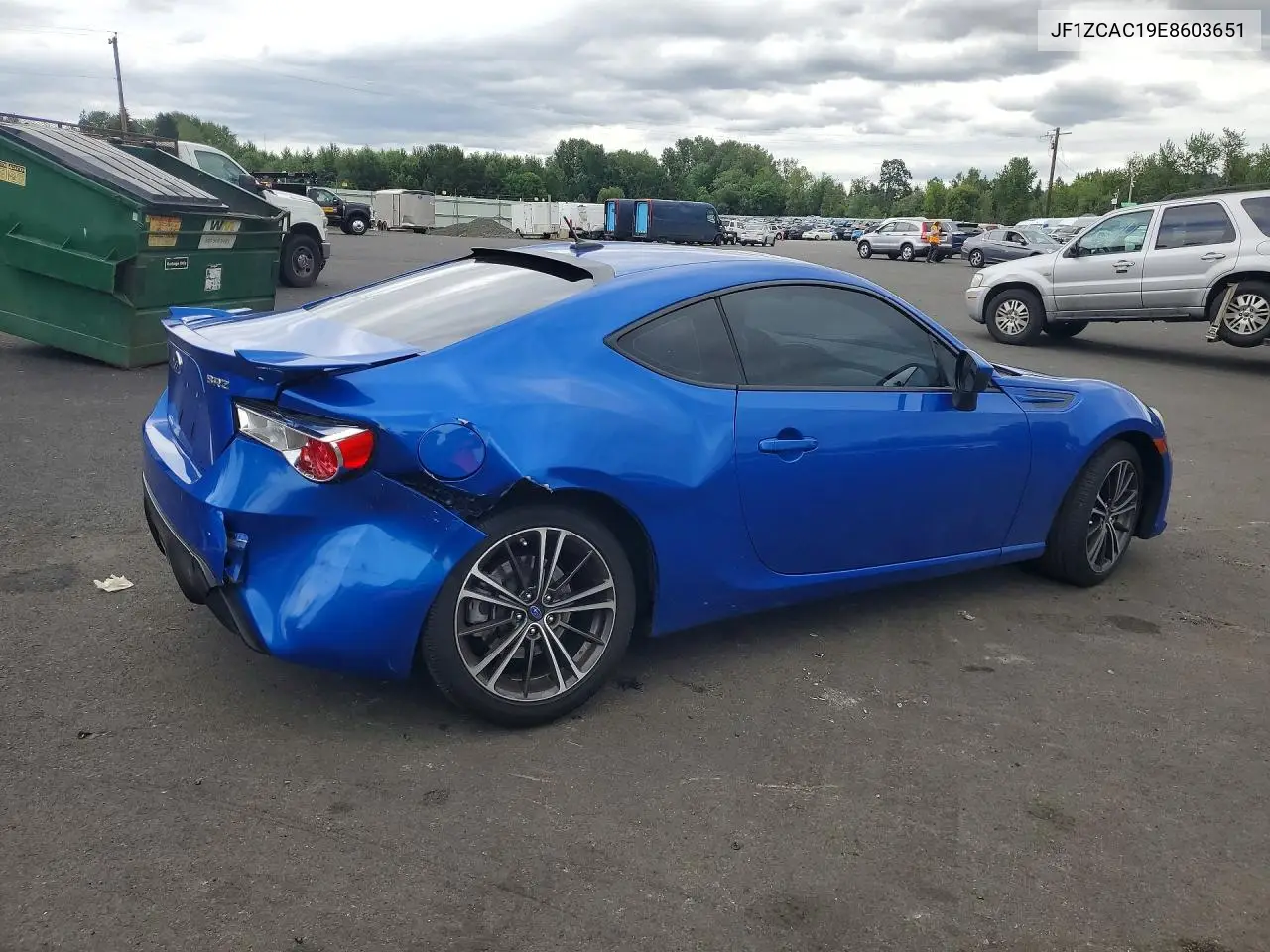 2014 Subaru Brz Limited 2.0 Limited VIN: JF1ZCAC19E8603651 Lot: 58840186