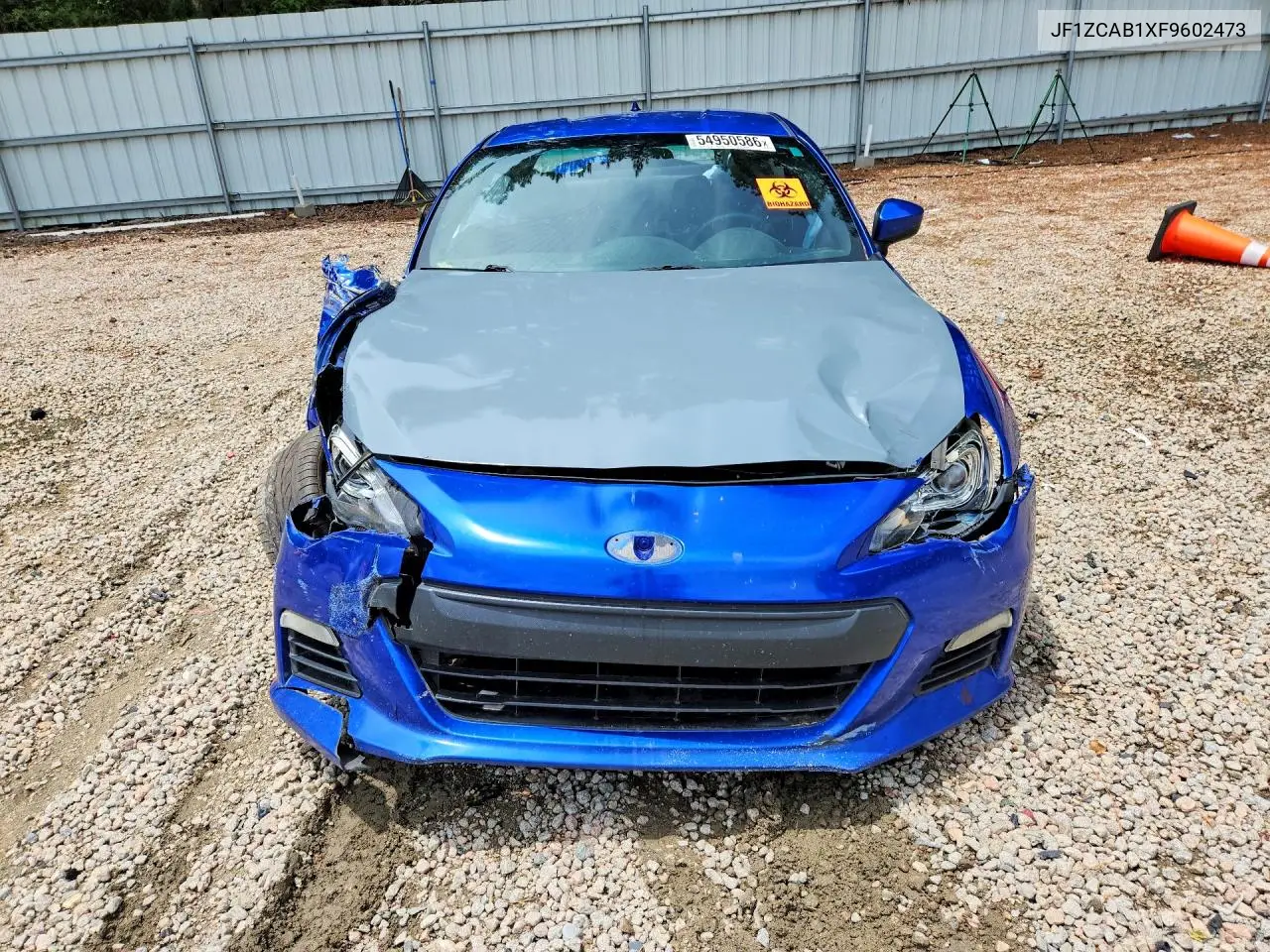 2015 Subaru Brz 2.0 Premium VIN: JF1ZCAB1XF9602473 Lot: 54950586