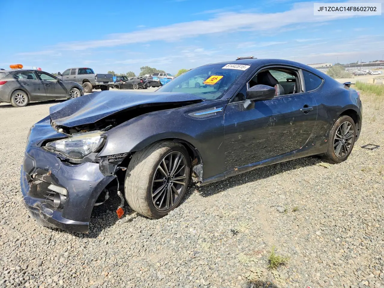 2015 Subaru Brz 2.0 Limited VIN: JF1ZCAC14F8602702 Lot: 61442816