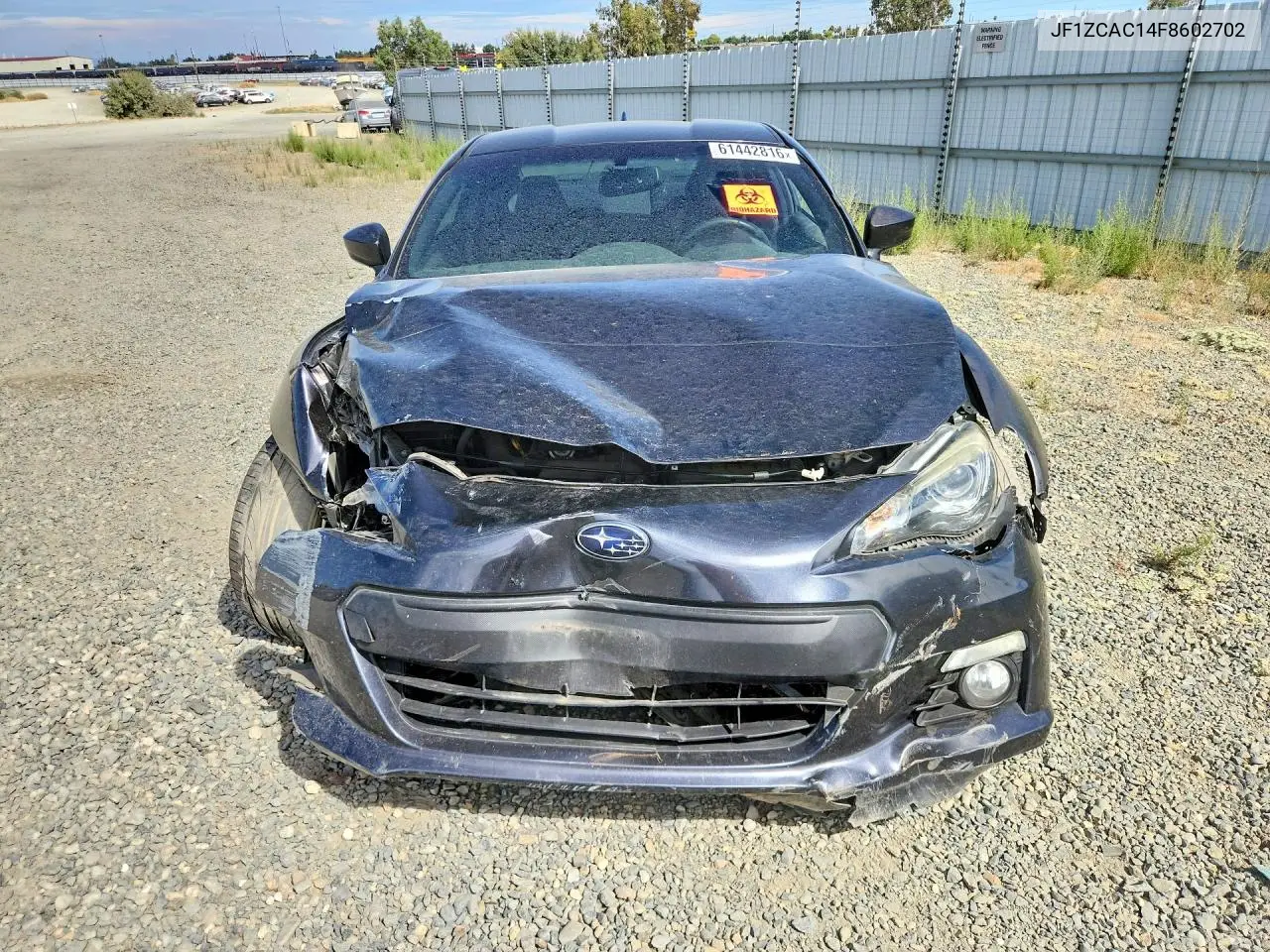 2015 Subaru Brz 2.0 Limited VIN: JF1ZCAC14F8602702 Lot: 61442816