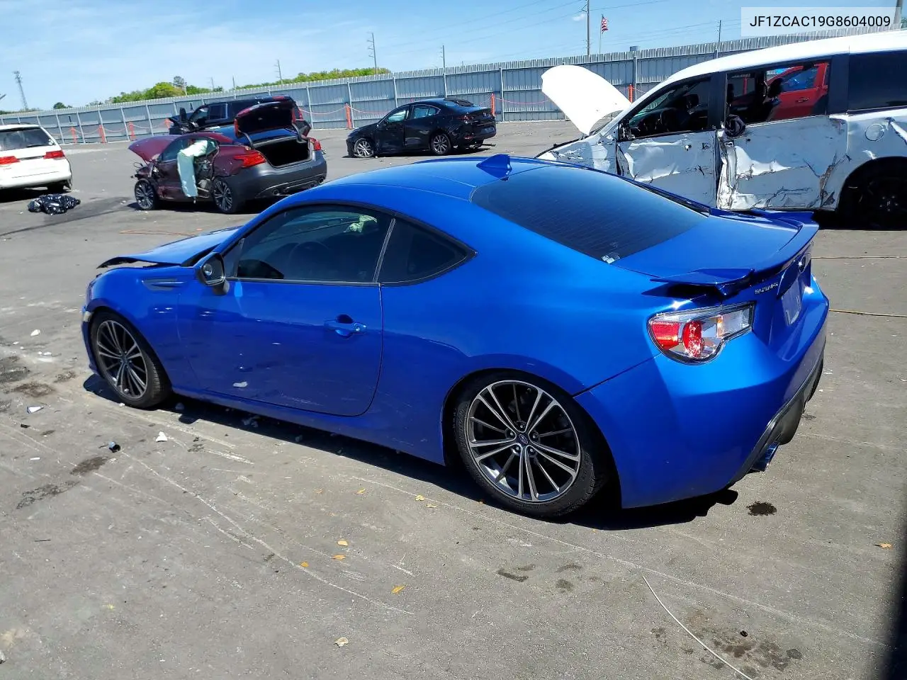 2016 Subaru Brz 2.0 Limited VIN: JF1ZCAC19G8604009 Lot: 46578456