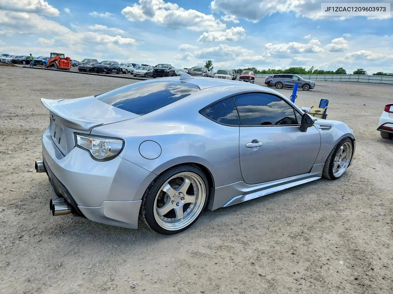 2016 Subaru Brz 2.0 Limited VIN: JF1ZCAC12G9603973 Lot: 56159646