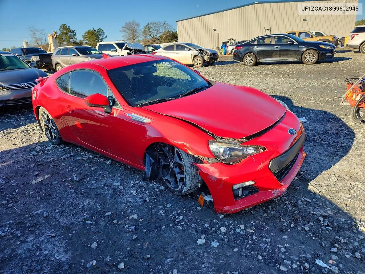 2016 Subaru Brz 2.0 Limited VIN: JF1ZCAC13G9602945 Lot: 75967665
