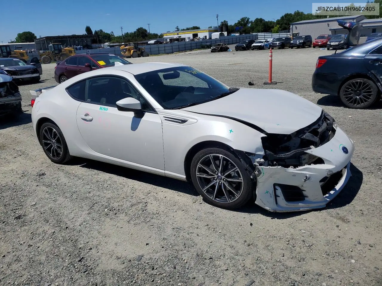 2017 Subaru Brz 2.0 Premium VIN: JF1ZCAB10H9602405 Lot: 56781036