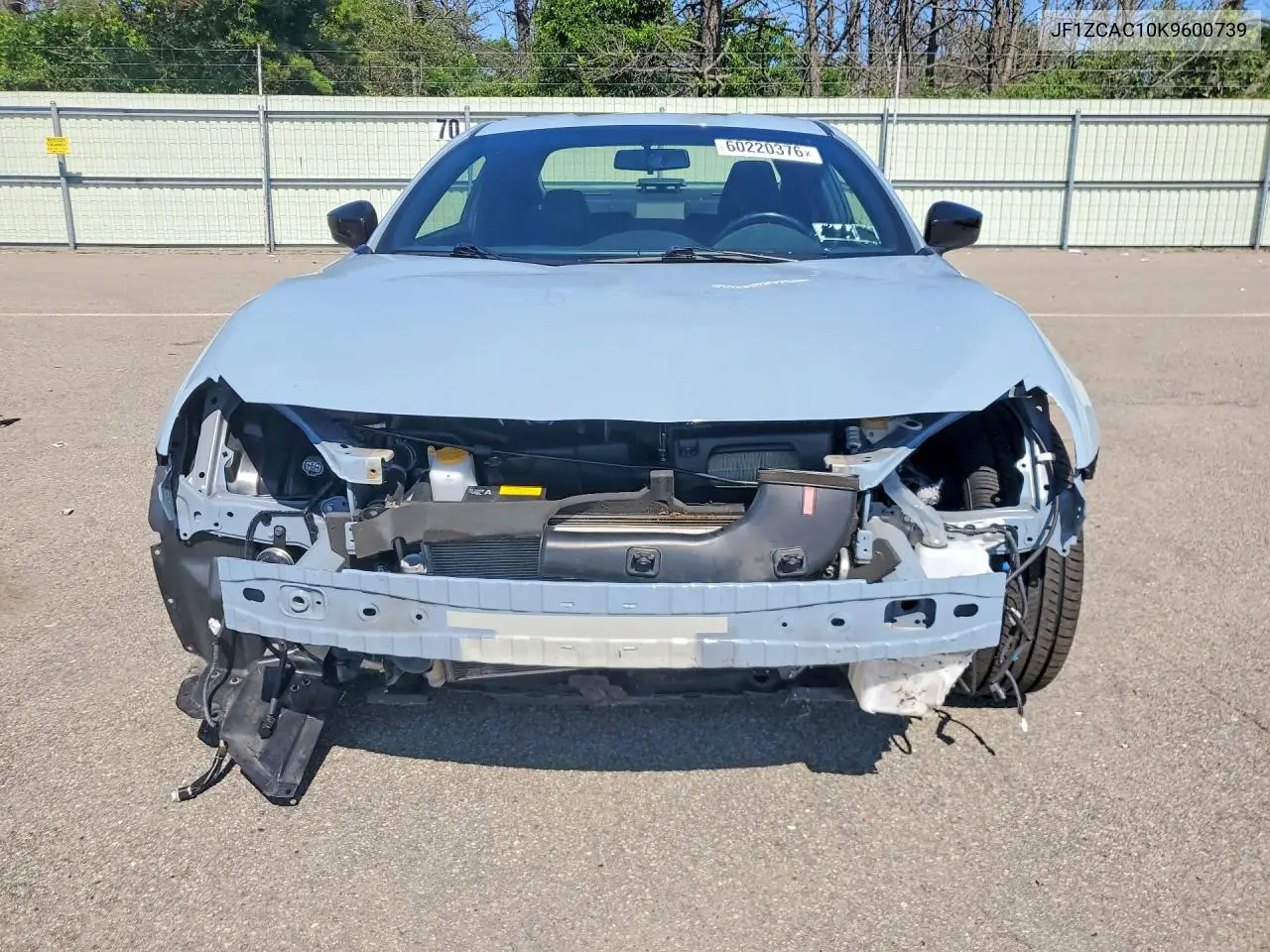 2019 Subaru Brz Limited VIN: JF1ZCAC10K9600739 Lot: 60220376