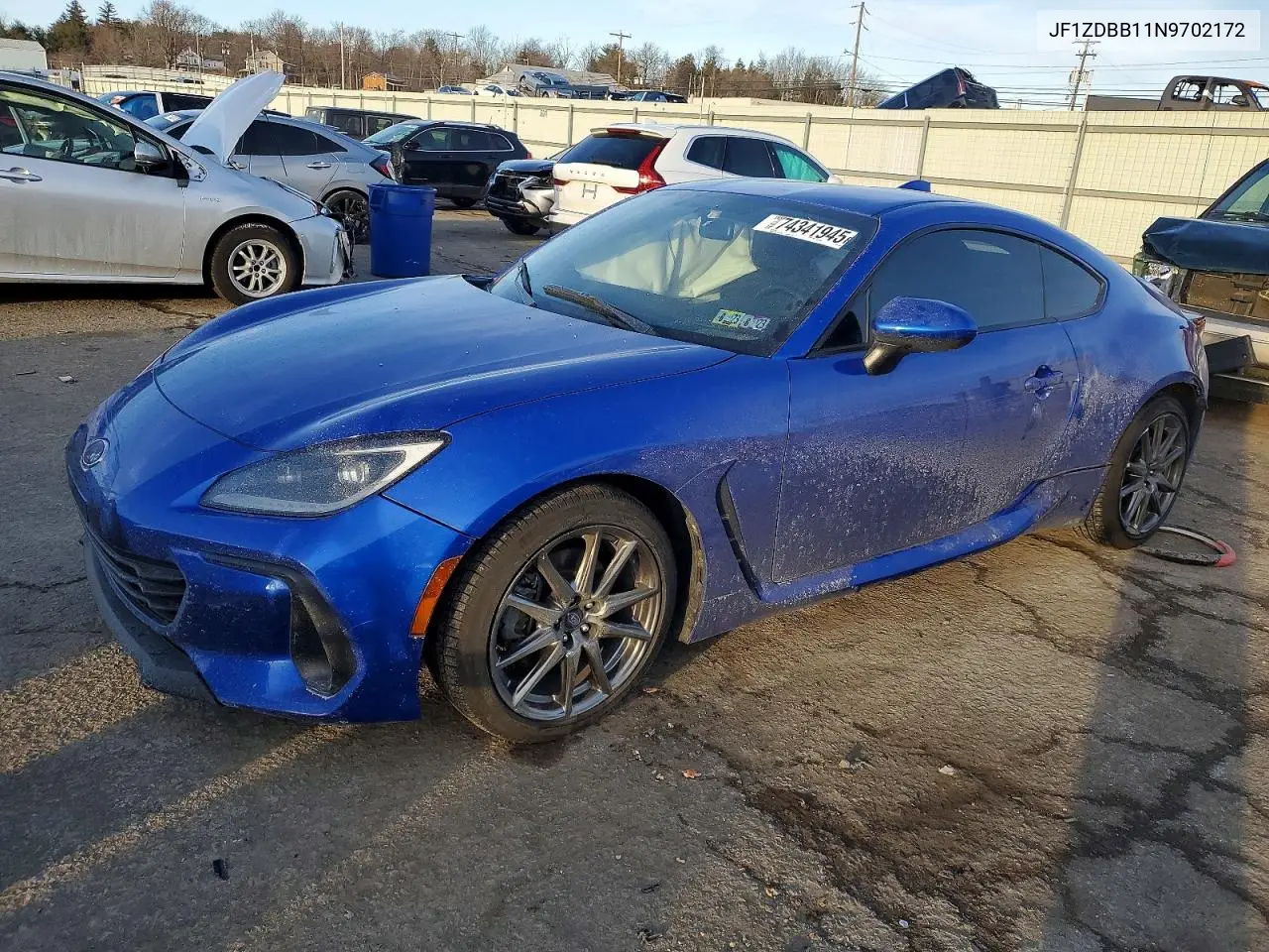 2022 Subaru Brz Premium VIN: JF1ZDBB11N9702172 Lot: 74341945