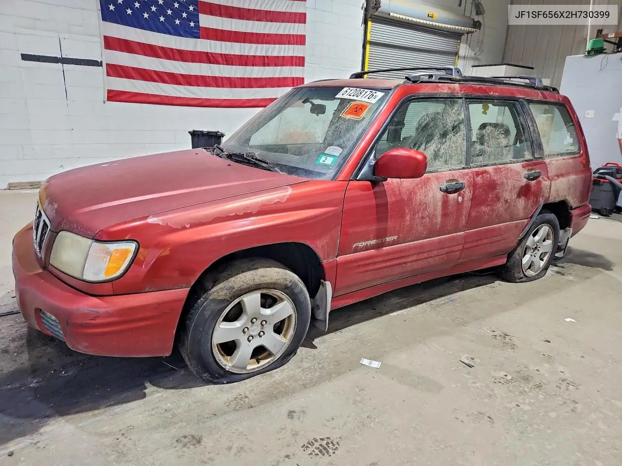 2002 Subaru Forester S VIN: JF1SF656X2H730399 Lot: 61208176