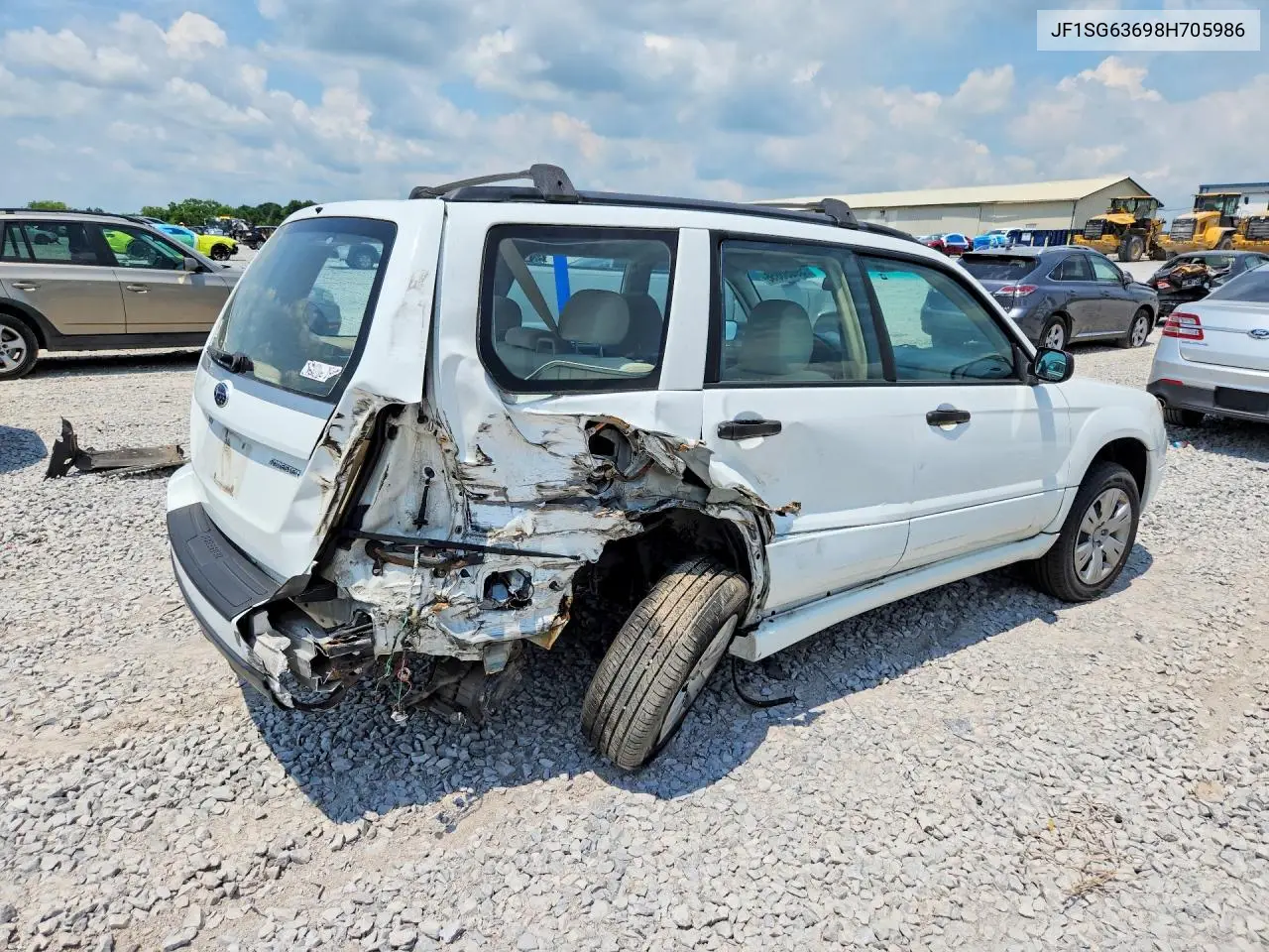 2008 Subaru Forester 2.5X VIN: JF1SG63698H705986 Lot: 59050056