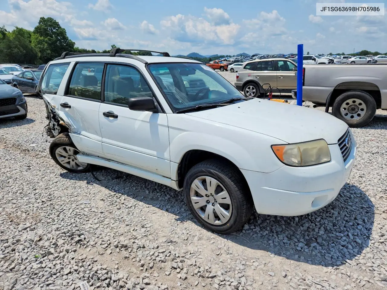 2008 Subaru Forester 2.5X VIN: JF1SG63698H705986 Lot: 59050056