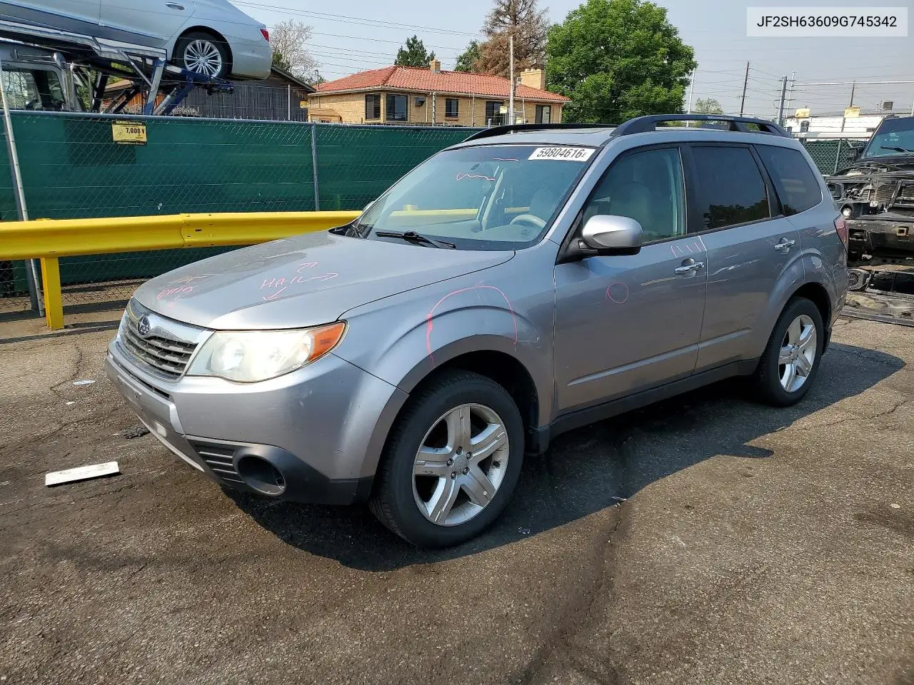 2009 Subaru Forester 2.5X Premium VIN: JF2SH63609G745342 Lot: 59804616