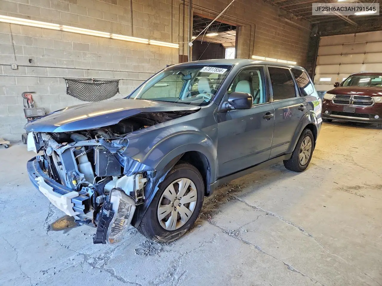 2010 Subaru Forester 2.5X VIN: JF2SH6AC3AH791545 Lot: 57817856
