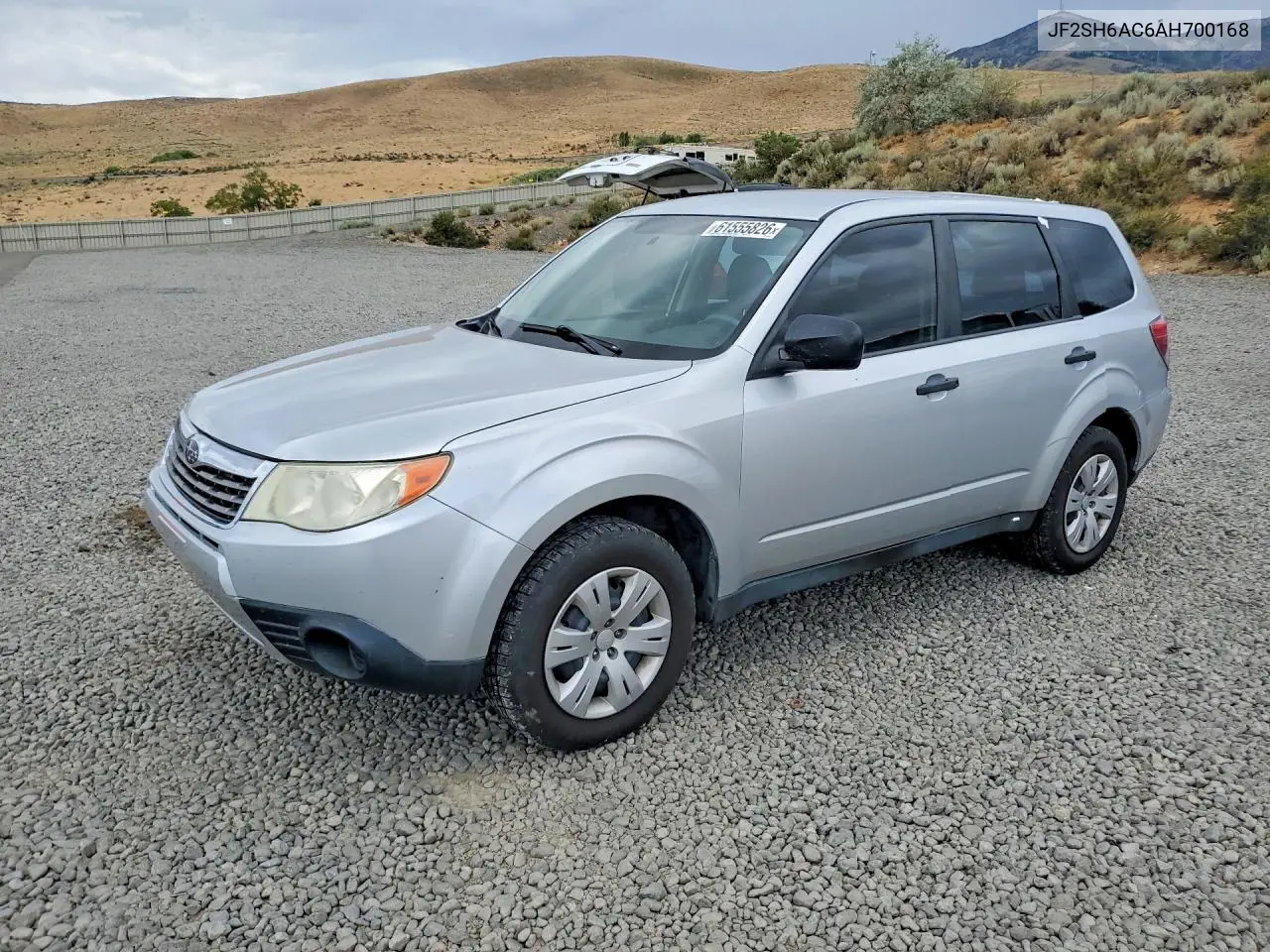 2010 Subaru Forester 2.5X VIN: JF2SH6AC6AH700168 Lot: 61555826
