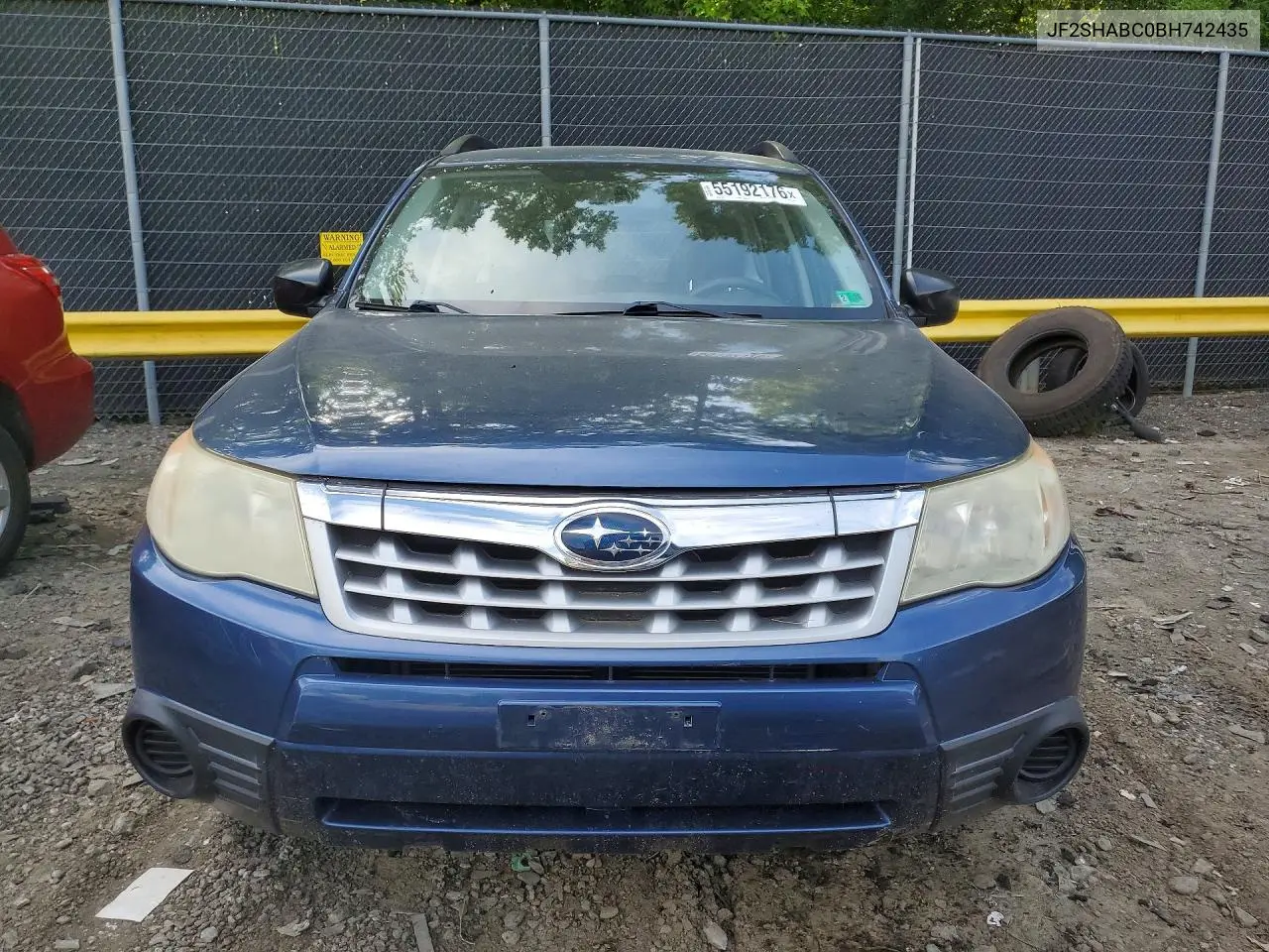 2011 Subaru Forester 2.5X VIN: JF2SHABC0BH742435 Lot: 55192176