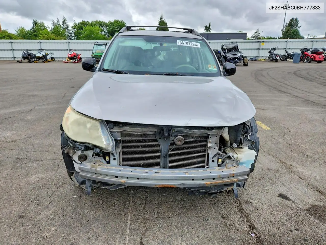 2011 Subaru Forester 2.5X VIN: JF2SHABC0BH777833 Lot: 58701296