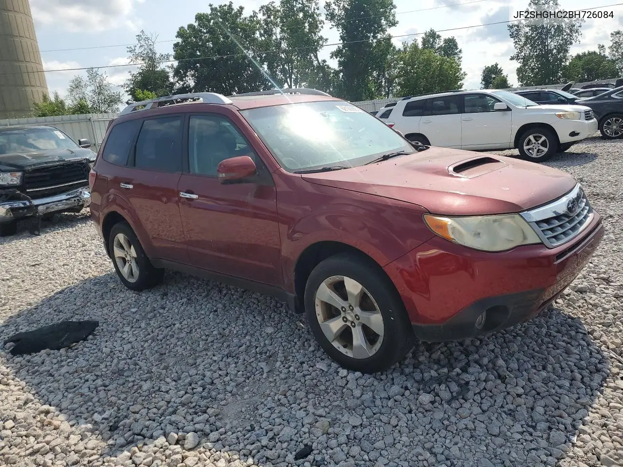 2011 Subaru Forester Touring VIN: JF2SHGHC2BH726084 Lot: 62199866