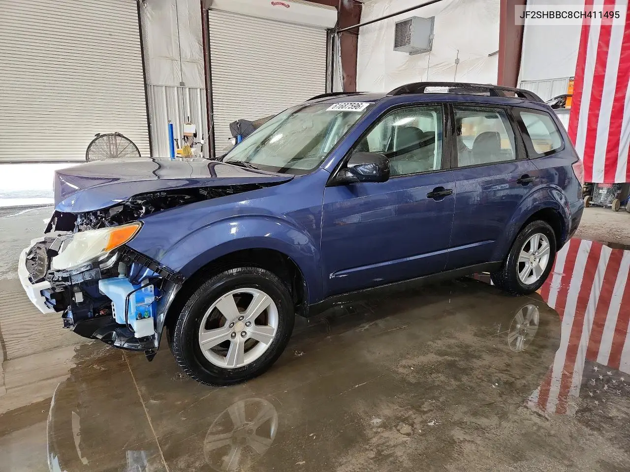 2012 Subaru Forester 2.5X VIN: JF2SHBBC8CH411495 Lot: 61687596