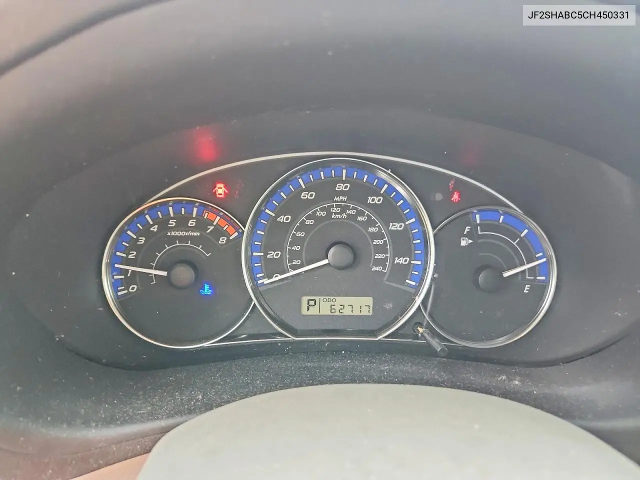 2012 Subaru Forester 2.5X VIN: JF2SHABC5CH450331 Lot: 61954626