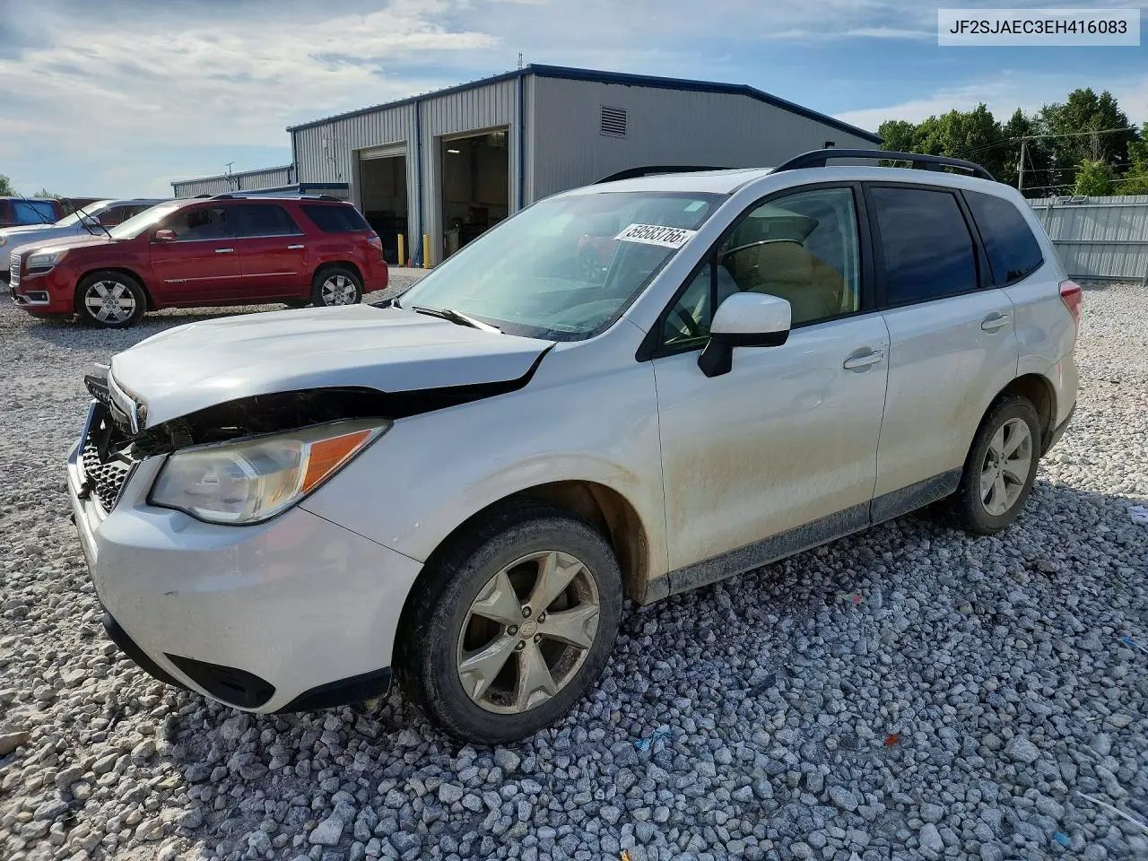 2014 Subaru Forester 2.5I Premium VIN: JF2SJAEC3EH416083 Lot: 59583766