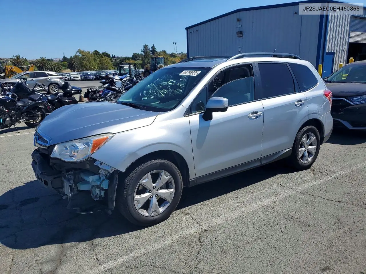 2014 Subaru Forester 2.5I Premium VIN: JF2SJAEC0EH460865 Lot: 60179516