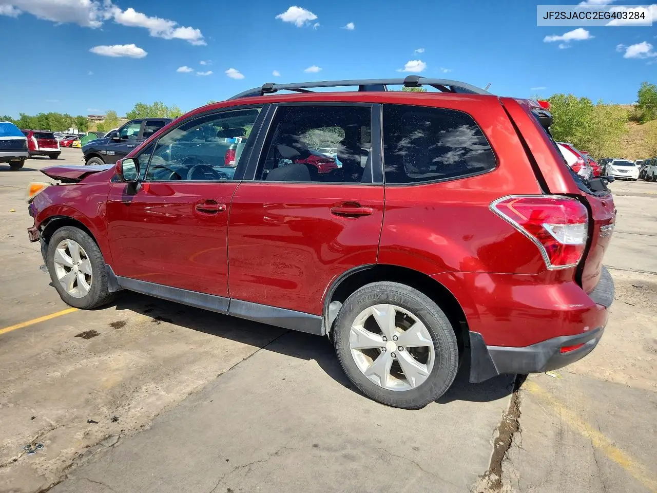 2014 Subaru Forester 2.5I Premium VIN: JF2SJACC2EG403284 Lot: 61005986
